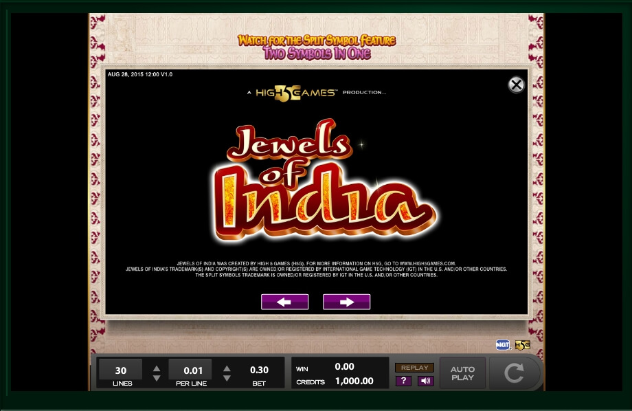 jewels of india slot machine detail image 8