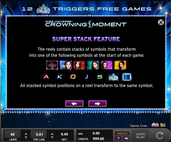 miss universe crowning moment slot machine detail image 13