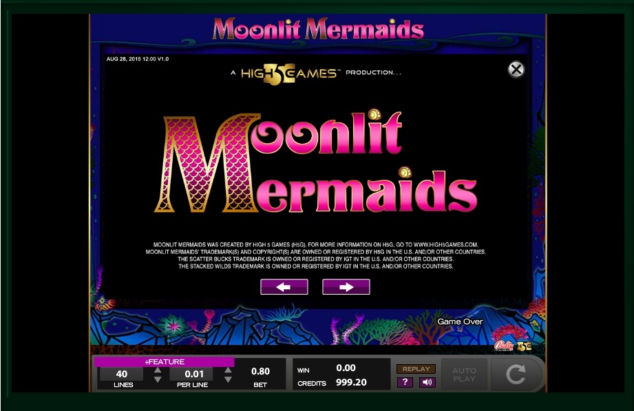 moonlit mermaids slot machine detail image 8