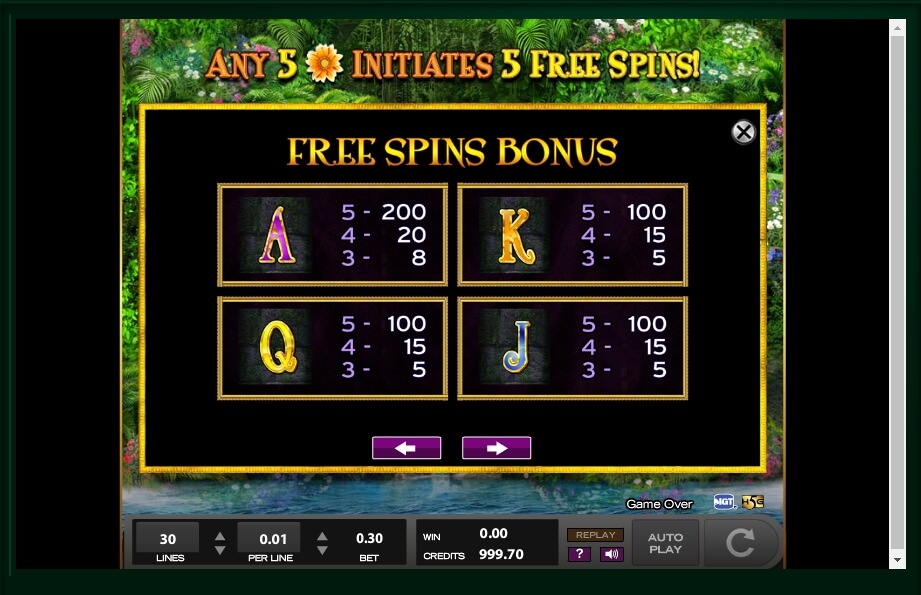princess of paradise slot machine detail image 3