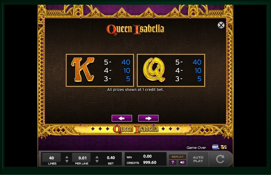 queen isabella slot machine detail image 14