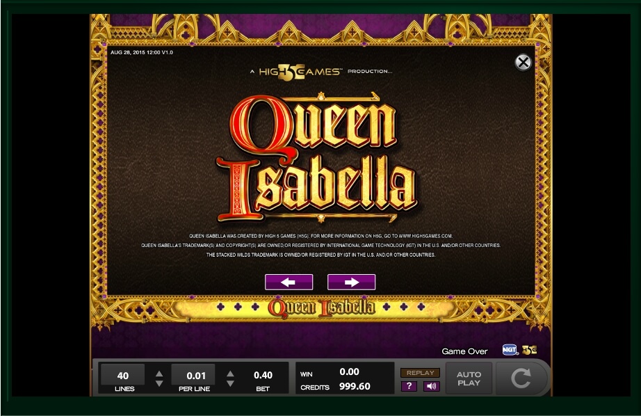 queen isabella slot machine detail image 8