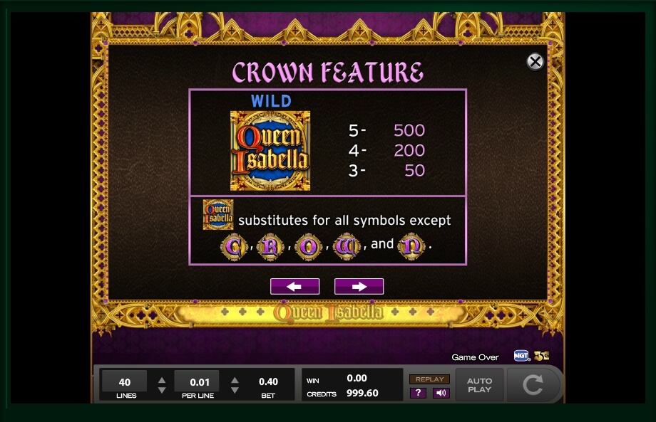 queen isabella slot machine detail image 7