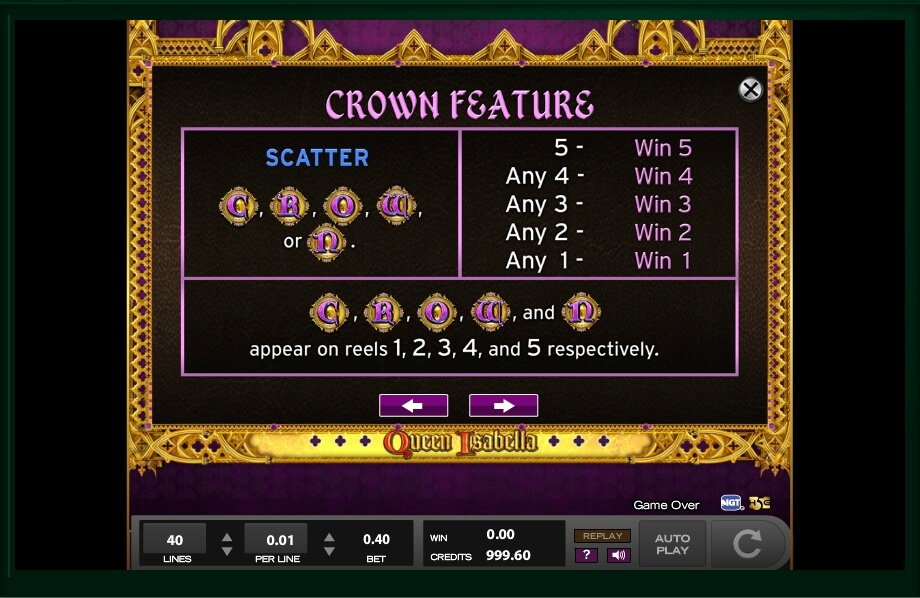 queen isabella slot machine detail image 6