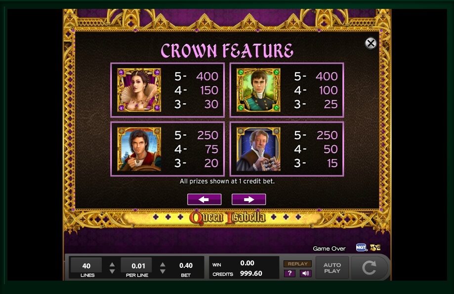 queen isabella slot machine detail image 5