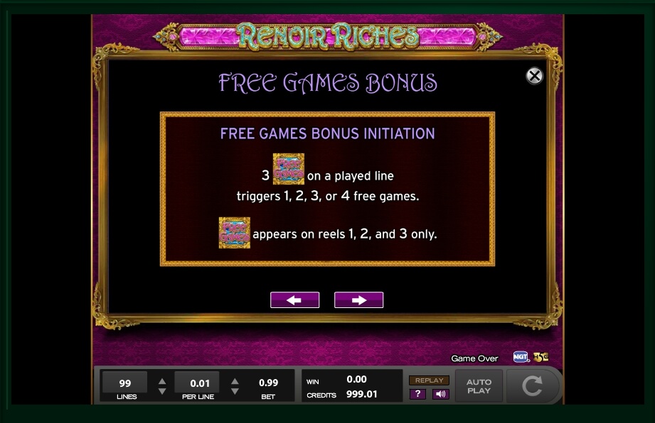 renoir riches slot machine detail image 14