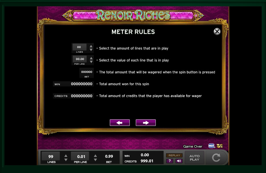 renoir riches slot machine detail image 9