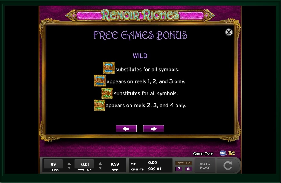 renoir riches slot machine detail image 5