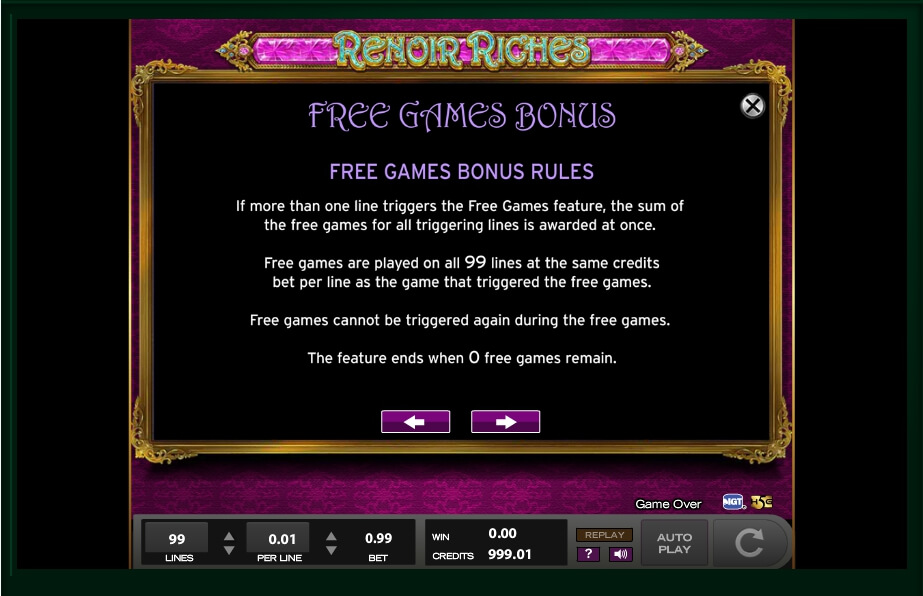 renoir riches slot machine detail image 4