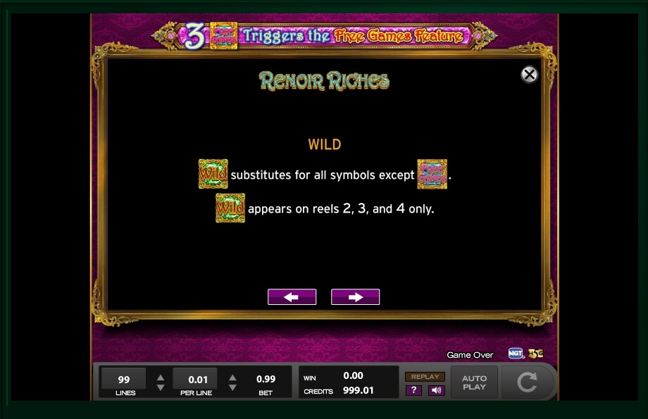 renoir riches slot machine detail image 0