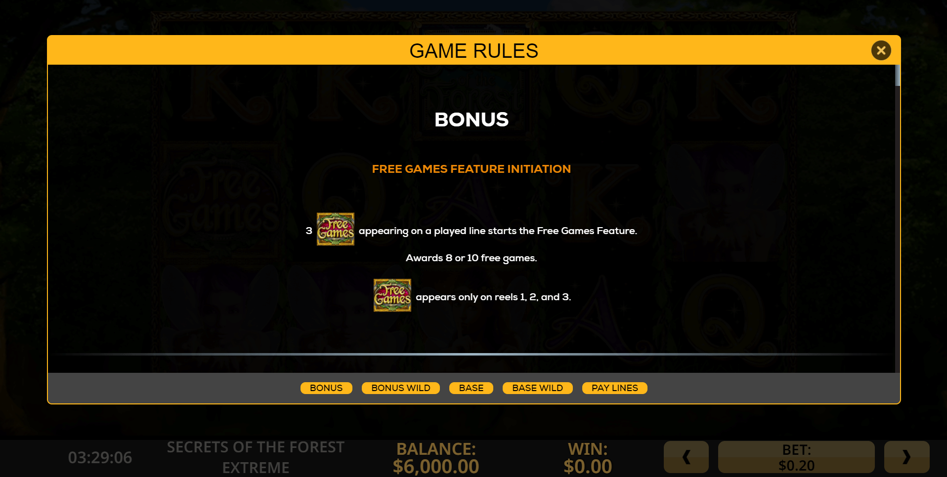 secrets of the forest extreme slot machine detail image 0