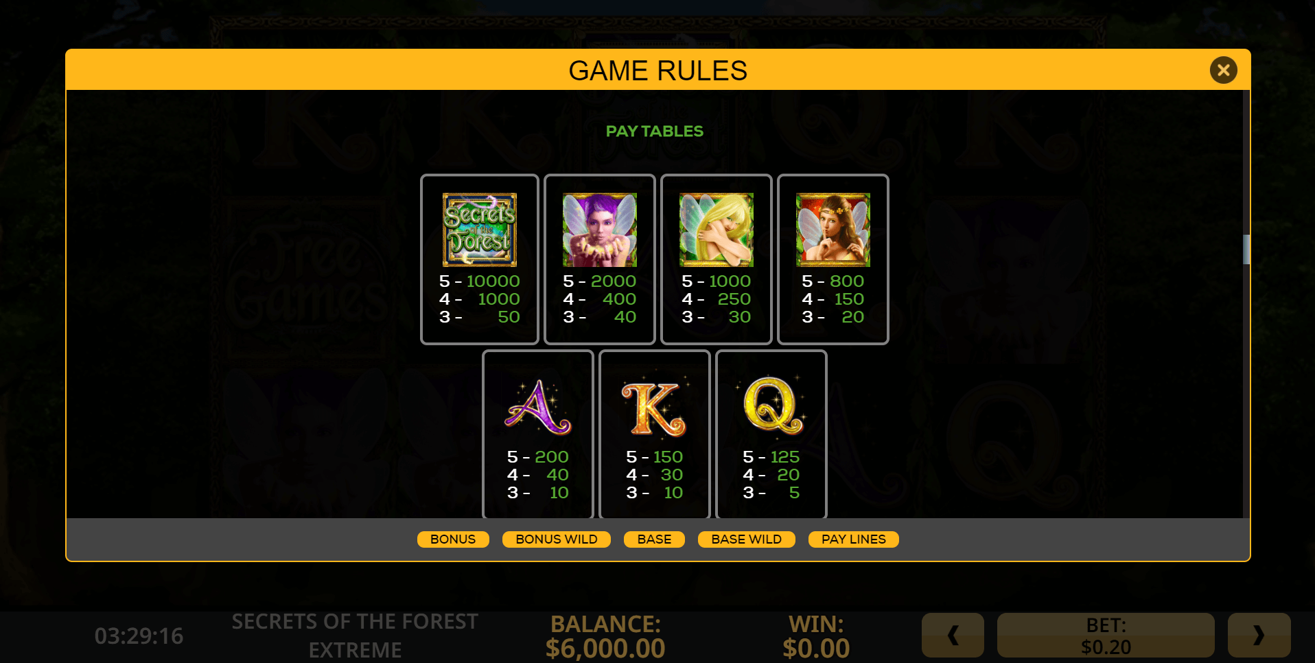 secrets of the forest extreme slot machine detail image 4