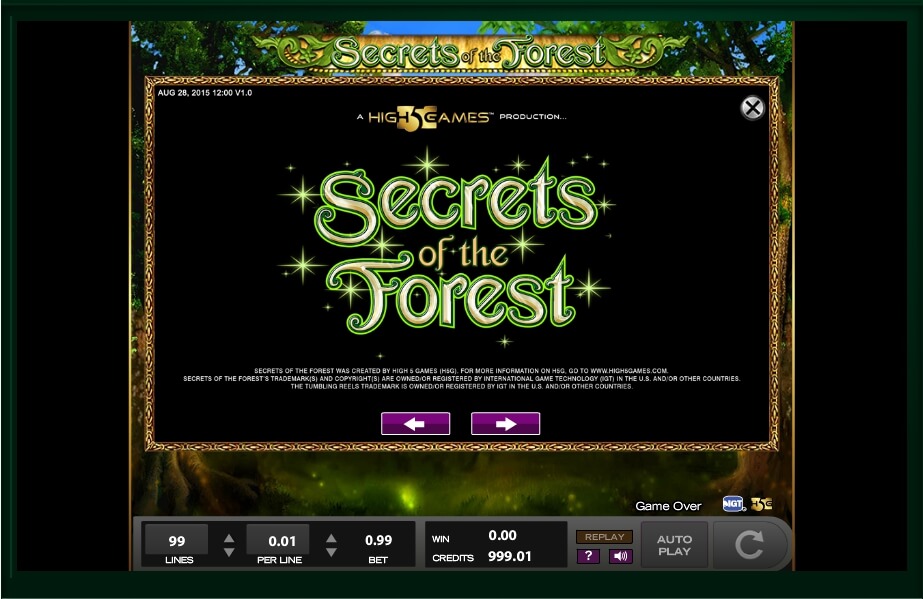 secrets of the forest slot machine detail image 8