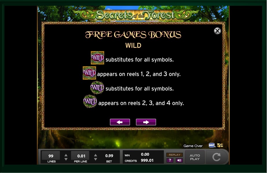 secrets of the forest slot machine detail image 5