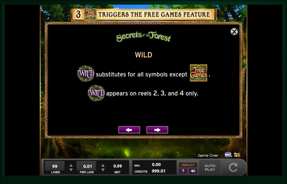 secrets of the forest slot machine detail image 0