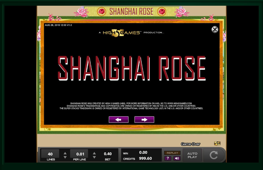 shanghai rose slot machine detail image 7