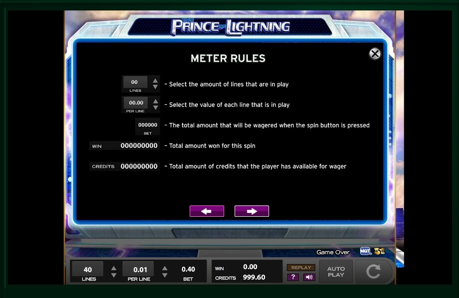 the prince of lightning slot machine detail image 9