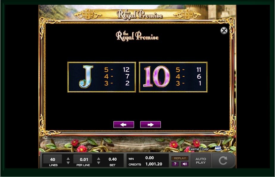 the royal promise slot machine detail image 14