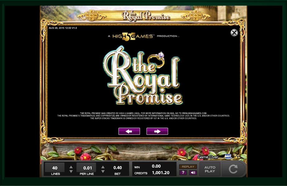 the royal promise slot machine detail image 8