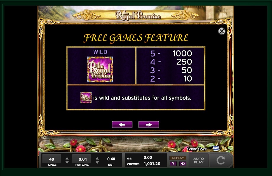 the royal promise slot machine detail image 7