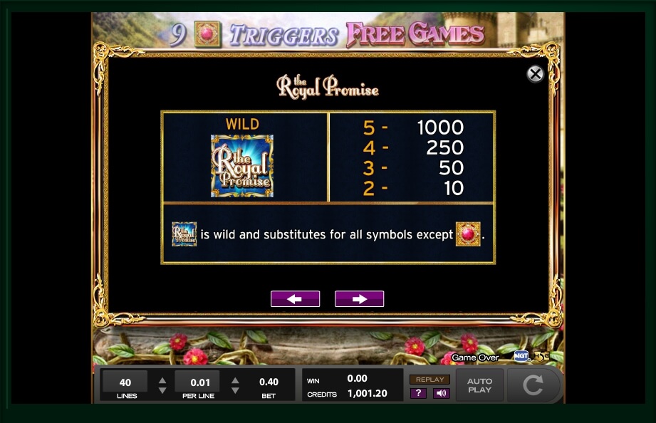 the royal promise slot machine detail image 1