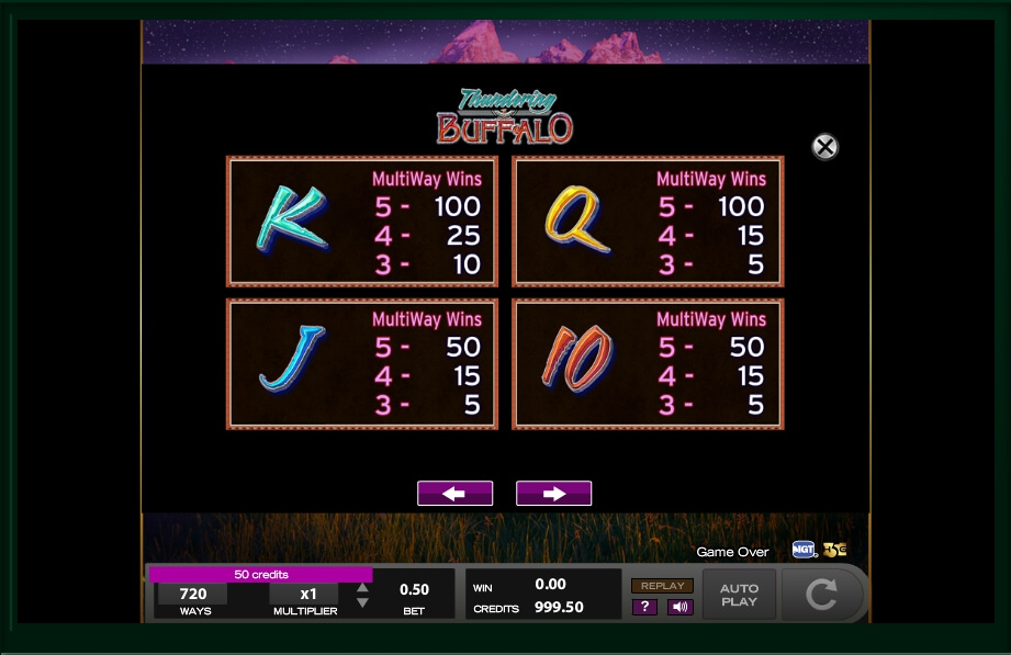 thundering buffalo slot machine detail image 15