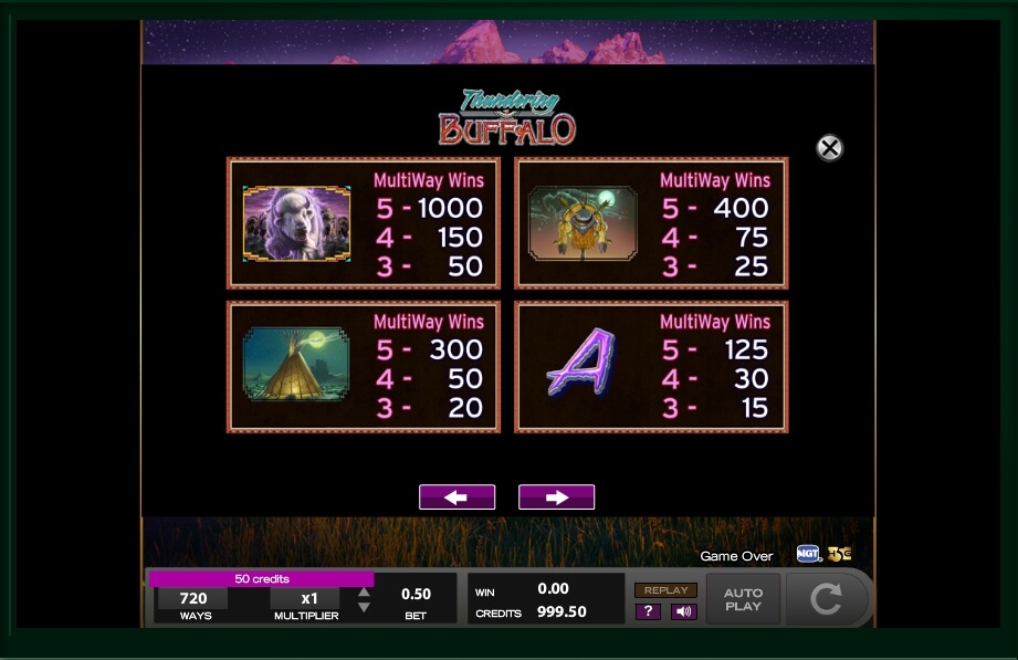 thundering buffalo slot machine detail image 0