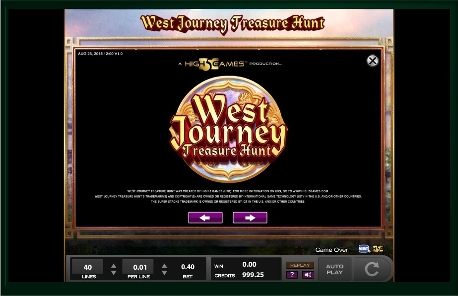 west journey treasure hunt slot machine detail image 8