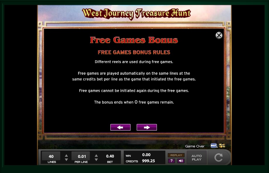 west journey treasure hunt slot machine detail image 4