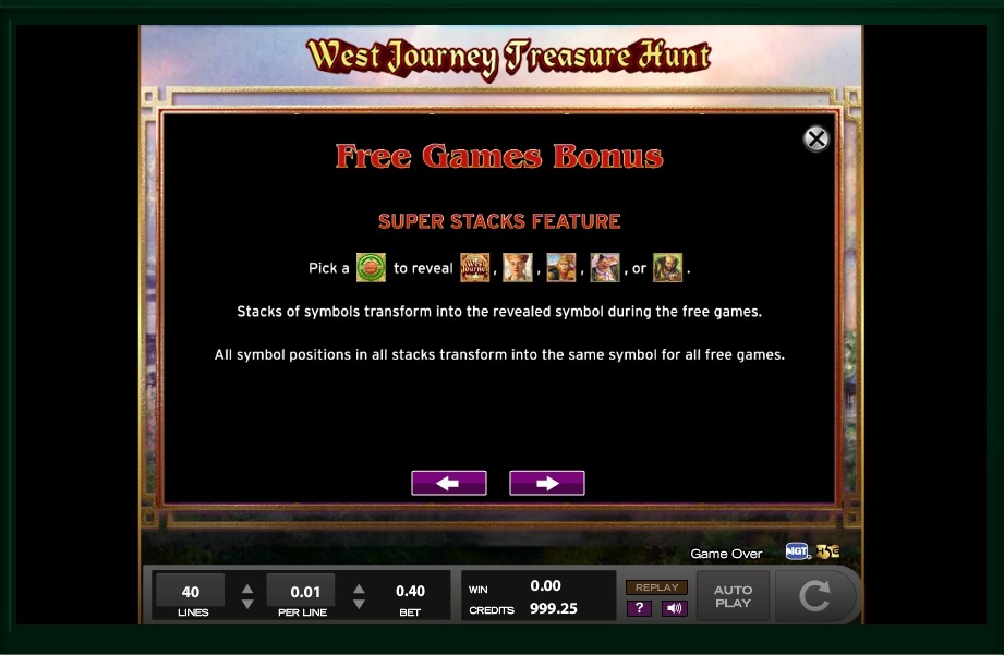 west journey treasure hunt slot machine detail image 2