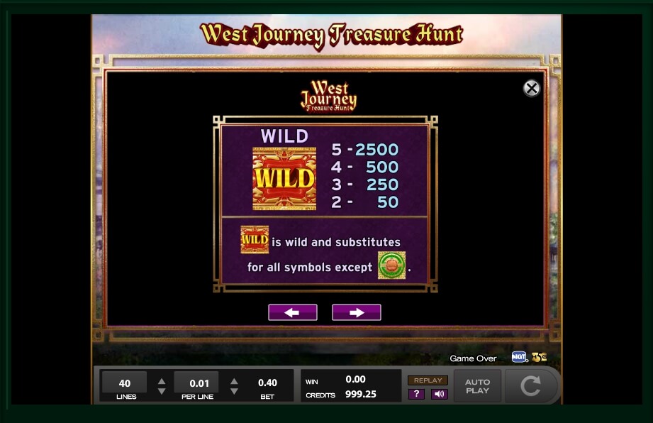 west journey treasure hunt slot machine detail image 1
