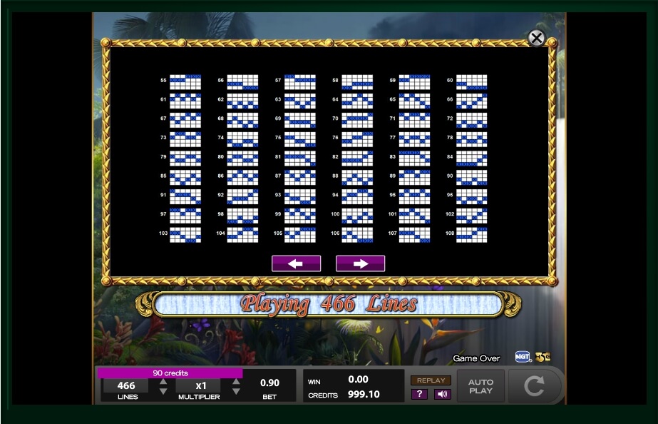 white falls slot machine detail image 19
