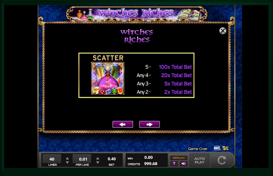 witches riches slot machine detail image 1