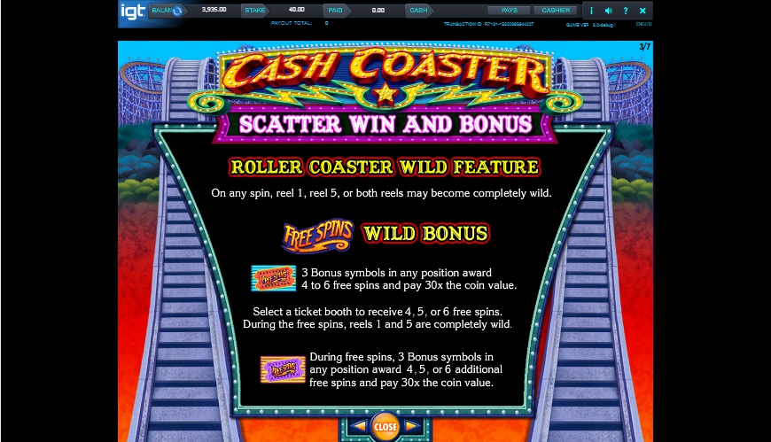 cash coaster slot machine detail image 4