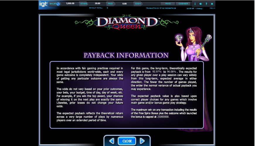 diamond queen slot machine detail image 0