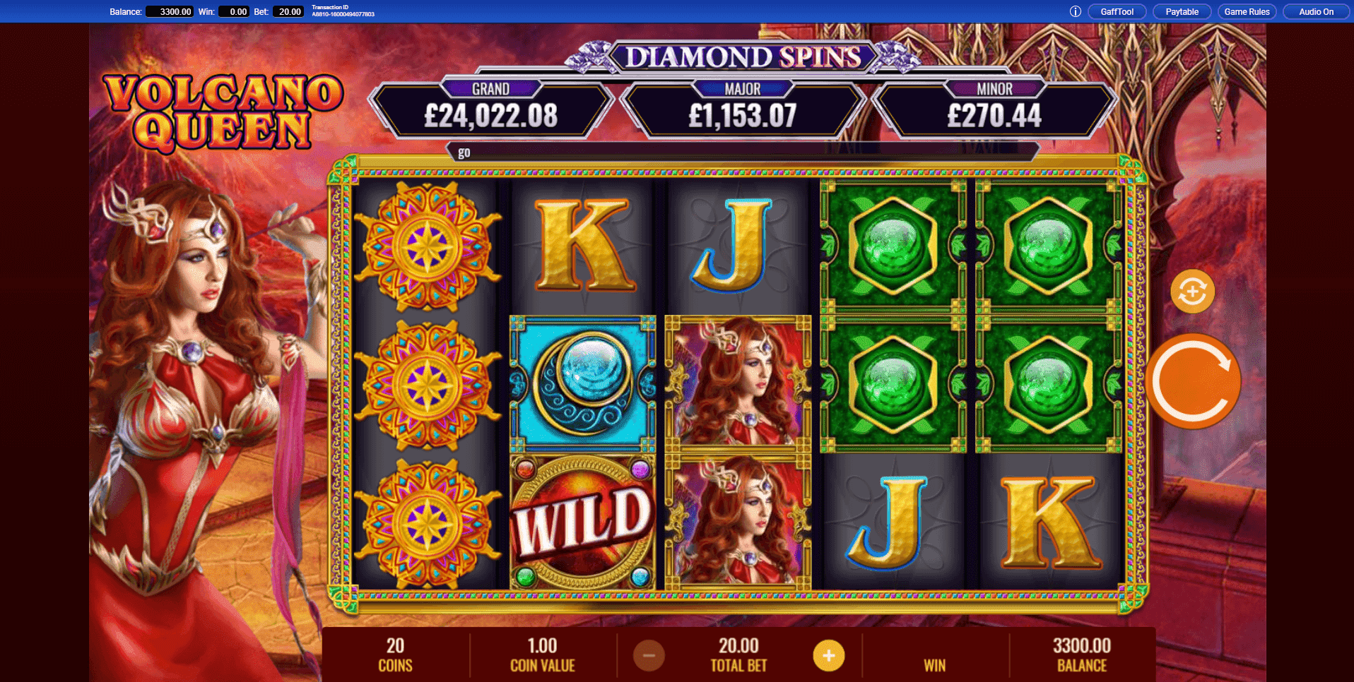 Volcano Queen Diamond Spins slot play free