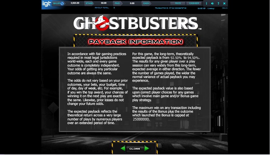 ghostbusters triple slime slot machine detail image 8