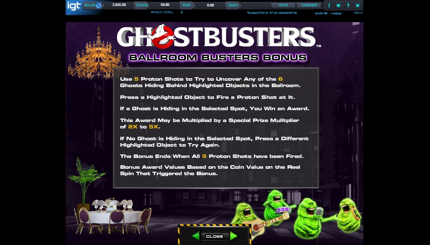 ghostbusters triple slime slot machine detail image 5
