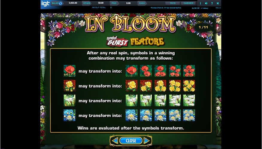 in bloom slot machine detail image 10