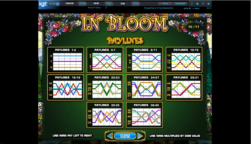 in bloom slot machine detail image 9