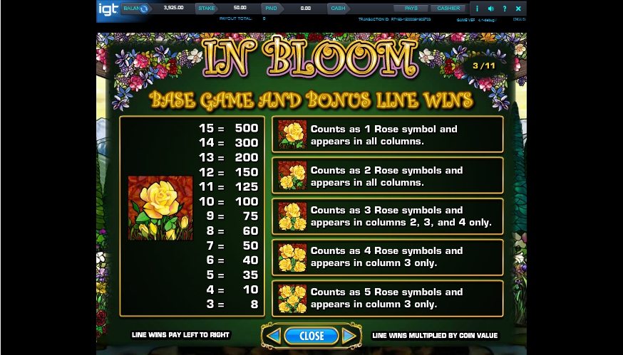 in bloom slot machine detail image 6