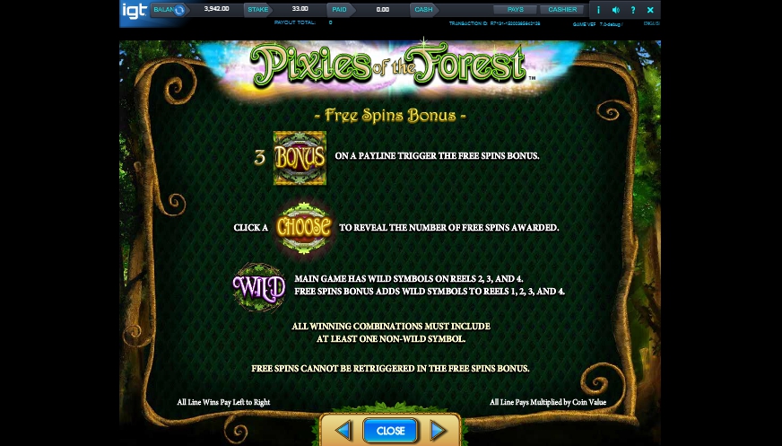 pixies of the forest slot machine detail image 3