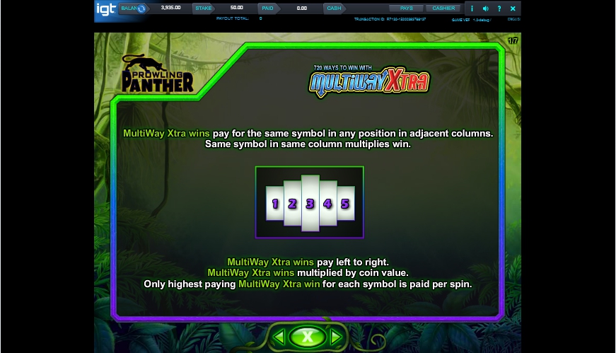 prowling panther slot machine detail image 6