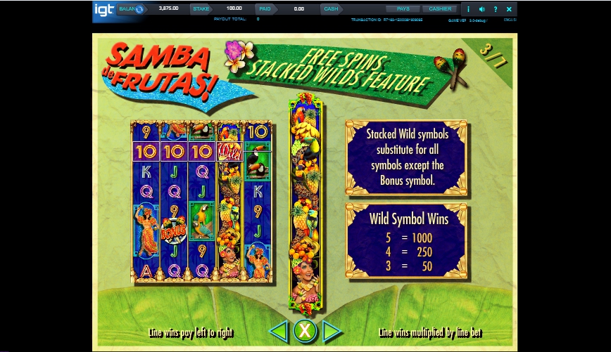 samba de frutas slot machine detail image 4
