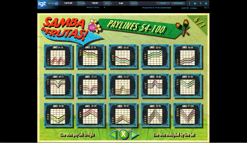 samba de frutas slot machine detail image 1