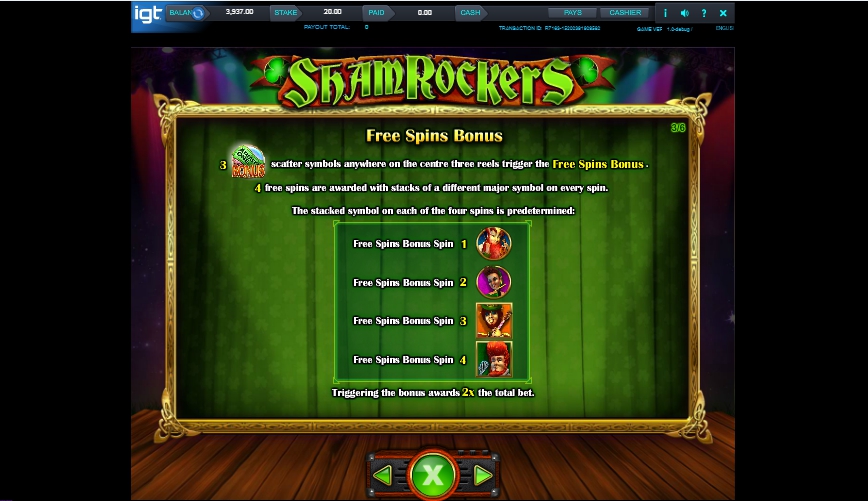 shamrockers eire to rock slot machine detail image 3
