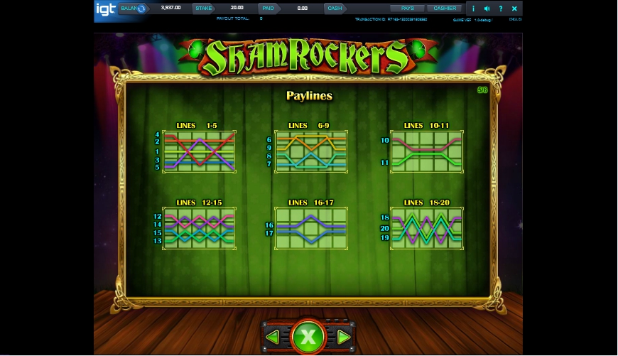 shamrockers eire to rock slot machine detail image 1
