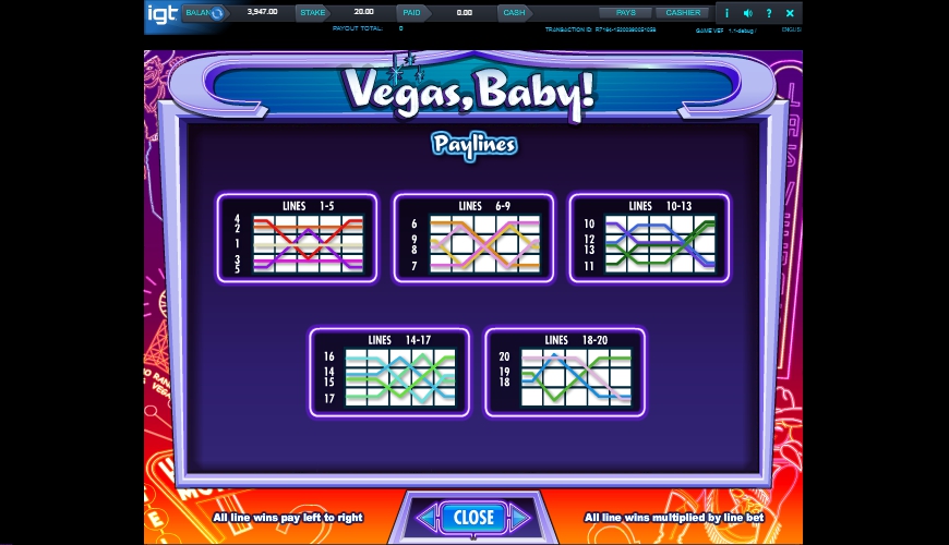 vegas baby! slot machine detail image 1
