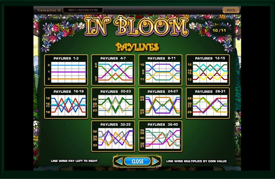 in bloom slot machine detail image 20
