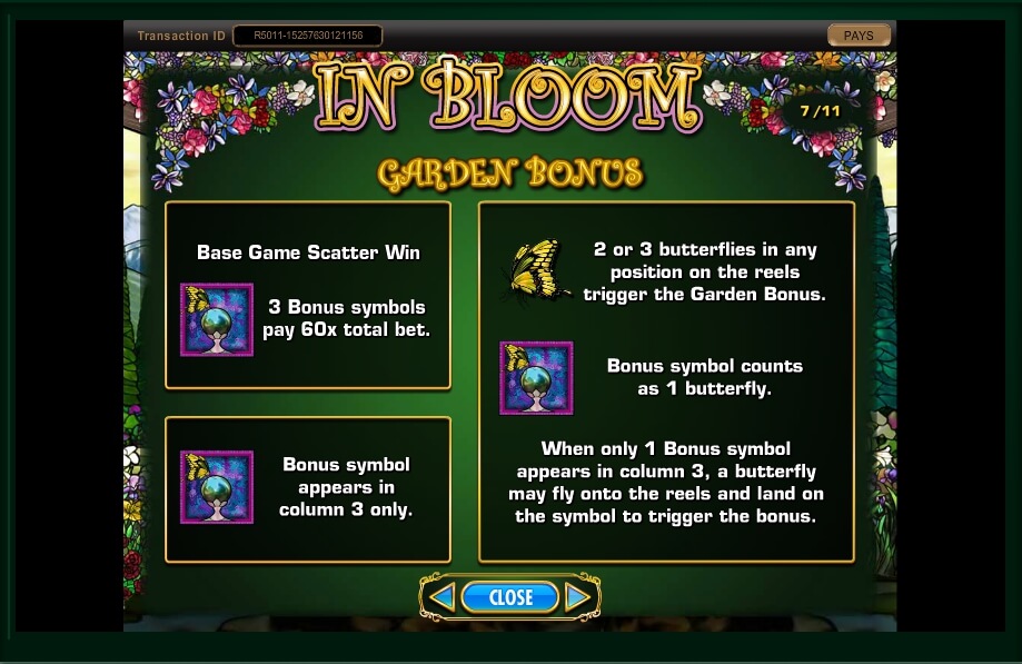in bloom slot machine detail image 13